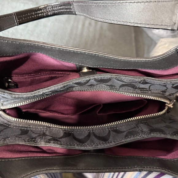 Coach Large Soho Signature Hobo Cloth Handbag - Picture 3 of 9